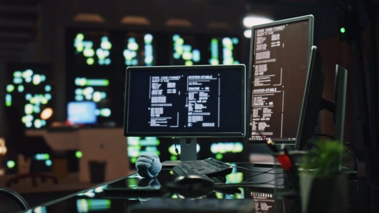 Security by Design auditeste blog monitores em tela de programação