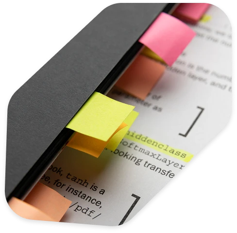 Caderno com processos