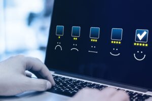 métricas de QA auditeste blog tela com avaliação do cliente
